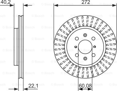 BOSCH 0 986 479 789 - Bremžu diski adetalas.lv