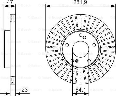 BOSCH 0 986 479 A99 - Bremžu diski adetalas.lv