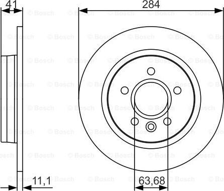 BOSCH 0 986 479 A36 - Bremžu diski adetalas.lv