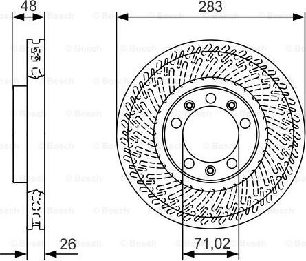 BOSCH 0 986 479 C33 - Bremžu diski adetalas.lv