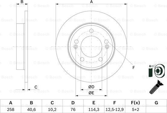 BOSCH 0 986 479 E68 - Bremžu diski adetalas.lv