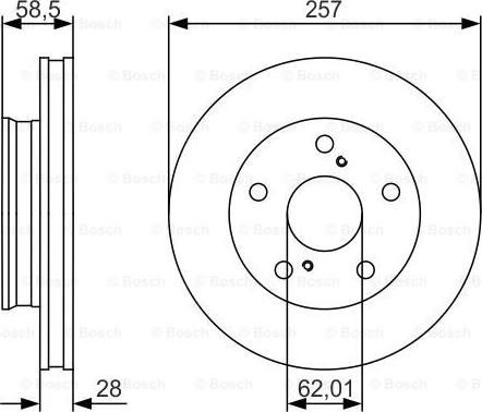 BOSCH 0 986 479 R53 - Bremžu diski adetalas.lv