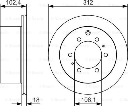 BOSCH 0 986 479 R57 - Bremžu diski adetalas.lv