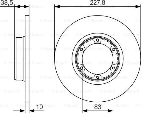 BOSCH 0 986 479 R65 - Bremžu diski adetalas.lv