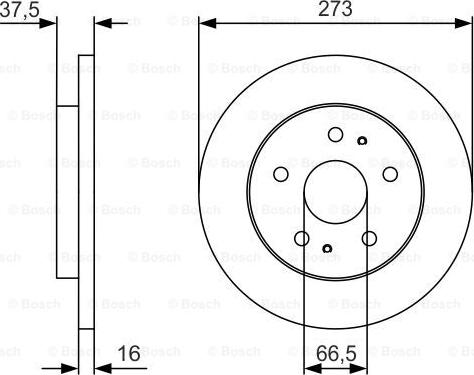 BOSCH 0 986 479 R02 - Bremžu diski adetalas.lv