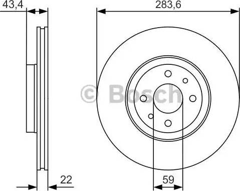 BOSCH 0 986 479 R17 - Bremžu diski adetalas.lv