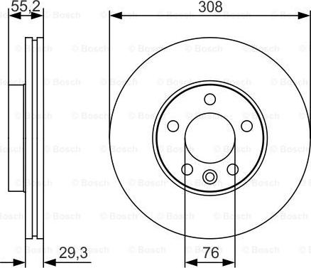 BOSCH 0 986 479 R84 - Bremžu diski adetalas.lv