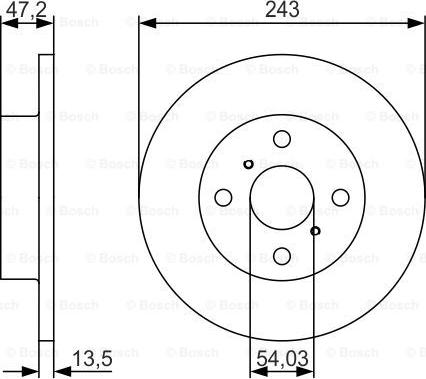 BOSCH 0 986 479 R87 - Bremžu diski adetalas.lv