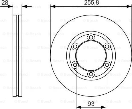 BOSCH 0 986 479 R37 - Bremžu diski adetalas.lv