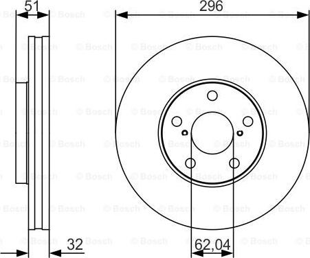 BOSCH 0 986 479 R20 - Bremžu diski adetalas.lv