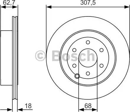 BOSCH 0 986 479 R21 - Bremžu diski adetalas.lv