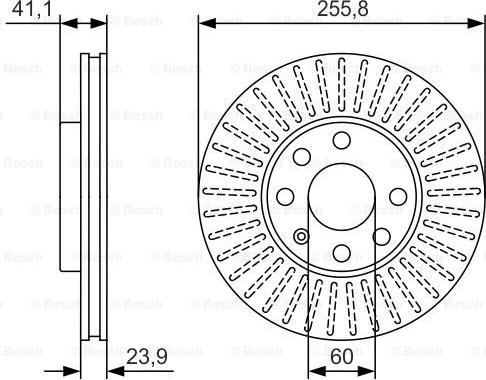 BOSCH 0 986 479 R76 - Bremžu diski adetalas.lv