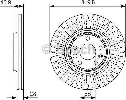 BOSCH 0 986 479 S94 - Bremžu diski adetalas.lv