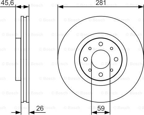 BOSCH 0 986 479 S97 - Bremžu diski adetalas.lv