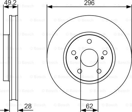 BOSCH 0 986 479 S40 - Bremžu diski adetalas.lv