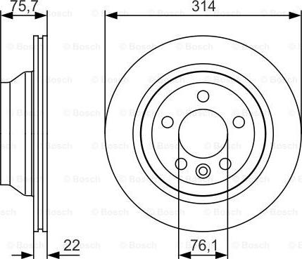 BOSCH 0 986 479 S54 - Bremžu diski adetalas.lv