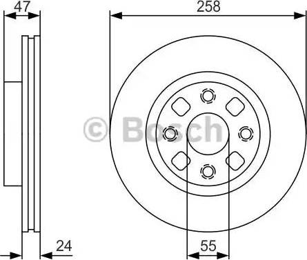 BOSCH 0 986 479 S56 - Bremžu diski adetalas.lv