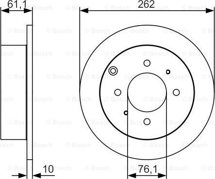 BOSCH 0 986 479 S68 - Bremžu diski adetalas.lv