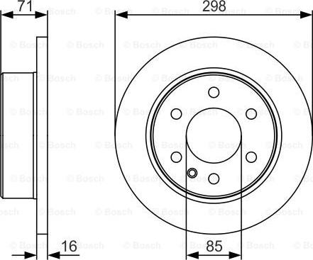 BOSCH 0 986 479 S05 - Bremžu diski adetalas.lv