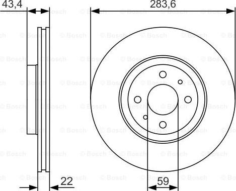 BOSCH 0 986 479 S01 - Bremžu diski adetalas.lv