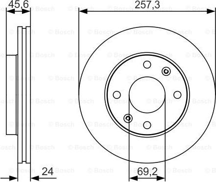 BOSCH 0 986 479 S03 - Bremžu diski adetalas.lv