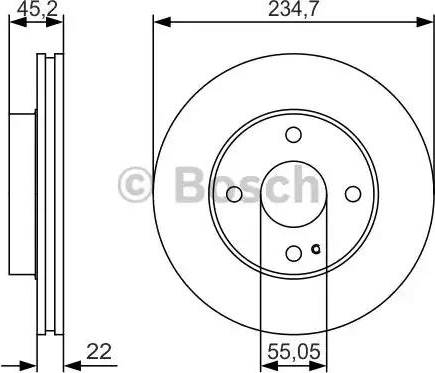 BOSCH 0 986 479 S11 - Bremžu diski adetalas.lv