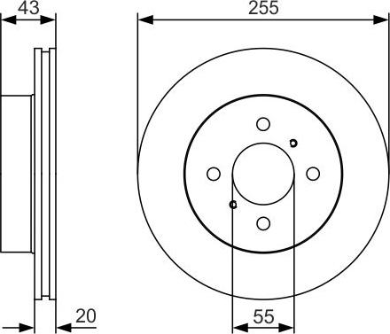 BOSCH 0 986 479 S13 - Bremžu diski adetalas.lv