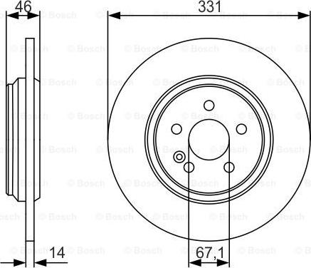 BOSCH 0 986 479 S12 - Bremžu diski adetalas.lv