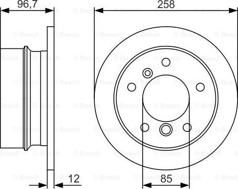 BOSCH 0 986 479 S17 - Bremžu diski adetalas.lv