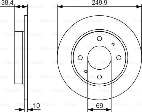 BOSCH 0 986 479 S84 - Bremžu diski adetalas.lv