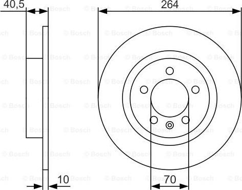 BOSCH 0 986 479 S88 - Bremžu diski adetalas.lv