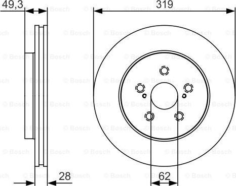 BOSCH 0 986 479 S39 - Bremžu diski adetalas.lv