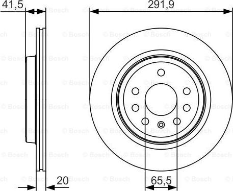 BOSCH 0 986 479 S27 - Bremžu diski adetalas.lv