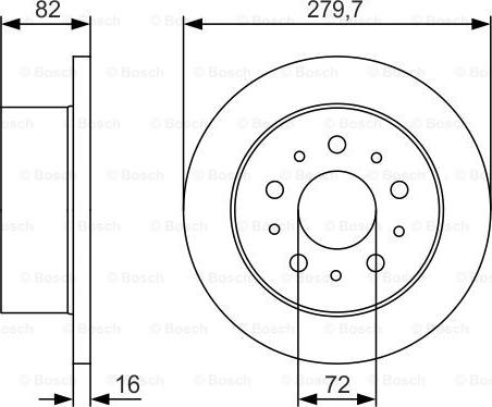 BOSCH 0 986 479 S73 - Bremžu diski adetalas.lv