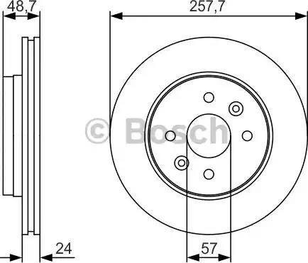 BOSCH 0 986 479 S77 - Bremžu diski adetalas.lv