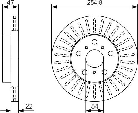 BOSCH 0 986 479 T65 - Bremžu diski adetalas.lv