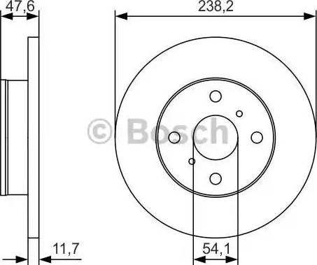 BOSCH 0 986 479 T68 - Bremžu diski adetalas.lv