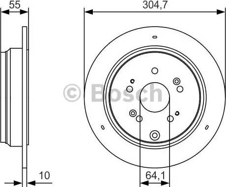 BOSCH 0 986 479 T85 - Bremžu diski adetalas.lv