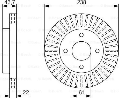 BOSCH 0 986 479 T31 - Bremžu diski adetalas.lv