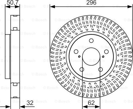 BOSCH 0 986 479 T37 - Bremžu diski adetalas.lv