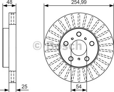 BOSCH 0 986 479 T77 - Bremžu diski adetalas.lv