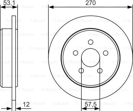 BOSCH 0 986 479 U41 - Bremžu diski adetalas.lv