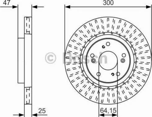 BOSCH 0 986 479 U53 - Bremžu diski adetalas.lv