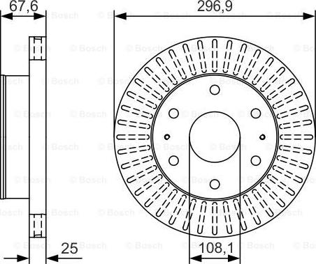 BOSCH 0 986 479 U07 - Bremžu diski adetalas.lv