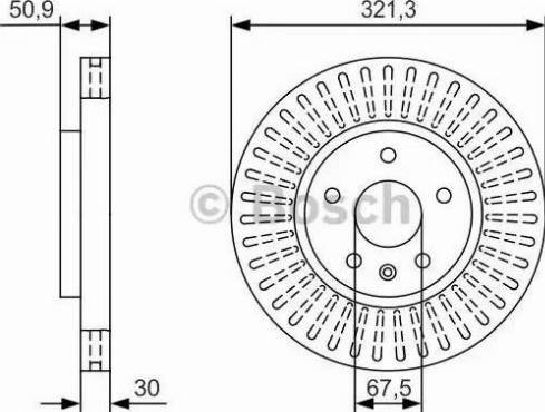 BOSCH 0 986 479 U11 - Bremžu diski adetalas.lv