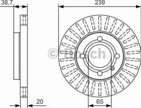 BOSCH 0 986 479 U13 - Bremžu diski adetalas.lv