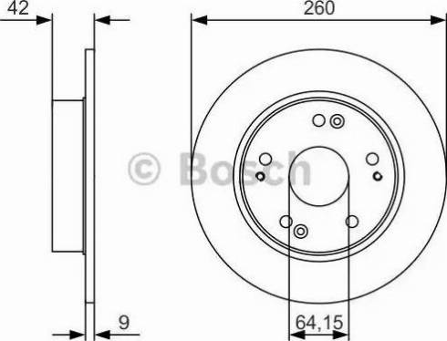 BOSCH 0 986 479 U85 - Bremžu diski adetalas.lv