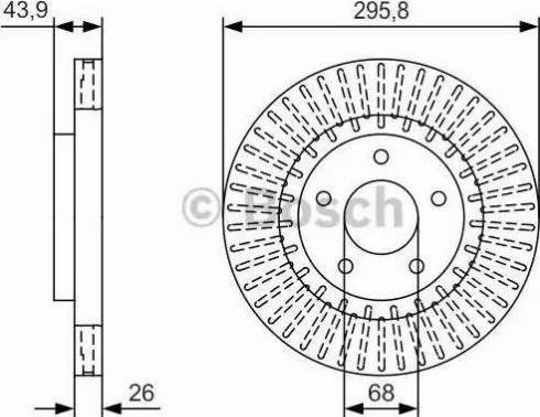 BOSCH 0 986 479 U24 - Bremžu diski adetalas.lv