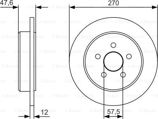 BOSCH 0 986 479 V43 - Bremžu diski adetalas.lv