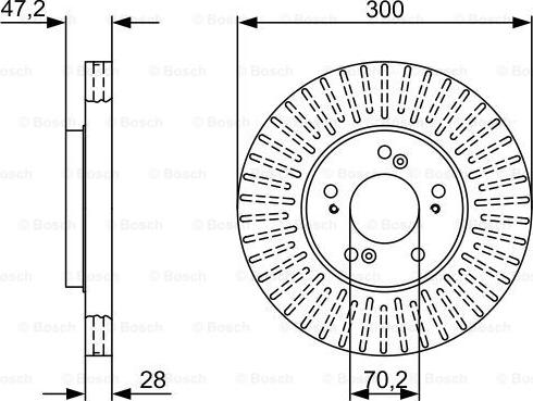 BOSCH 0 986 479 V58 - Bremžu diski adetalas.lv